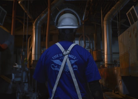 Worker from behind